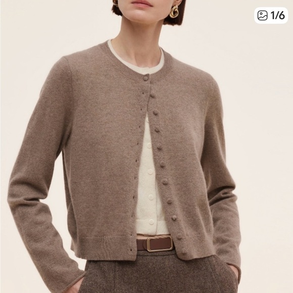 Goelia Cashmere Layered Cardigan - Picture 7 of 7